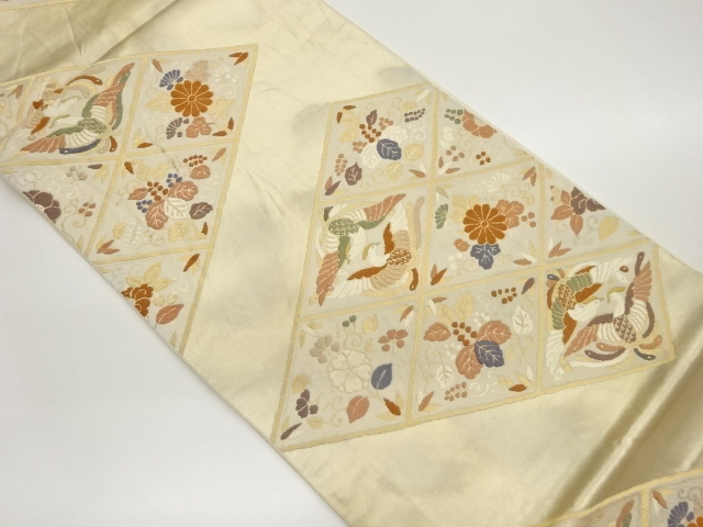 JAPANESE FUKURO OBI / WOVEN PAULOWNIA & PHOENIX